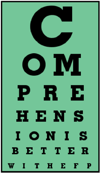 Eyechart comprehension